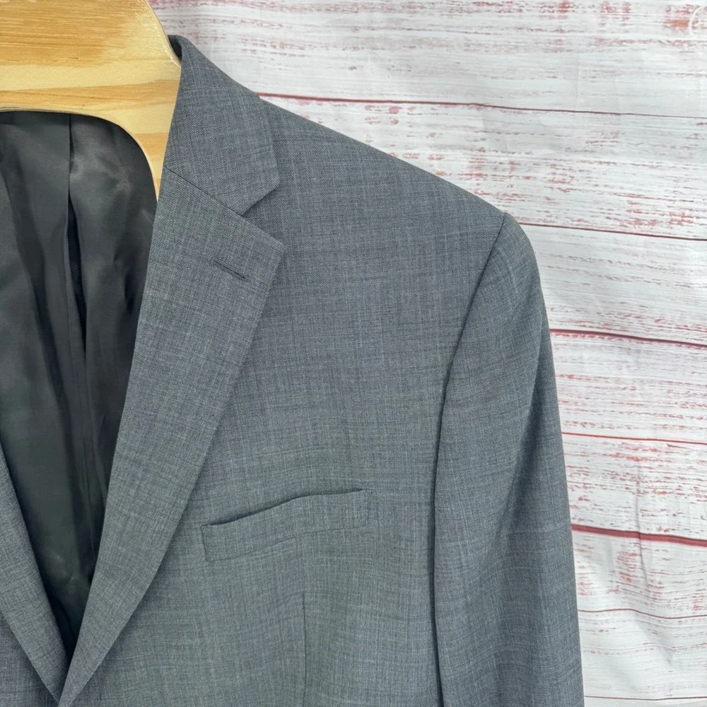 Lauren Ralph Lauren Suit Jacket Blazer Mens 48R Gray Wool Single Vent